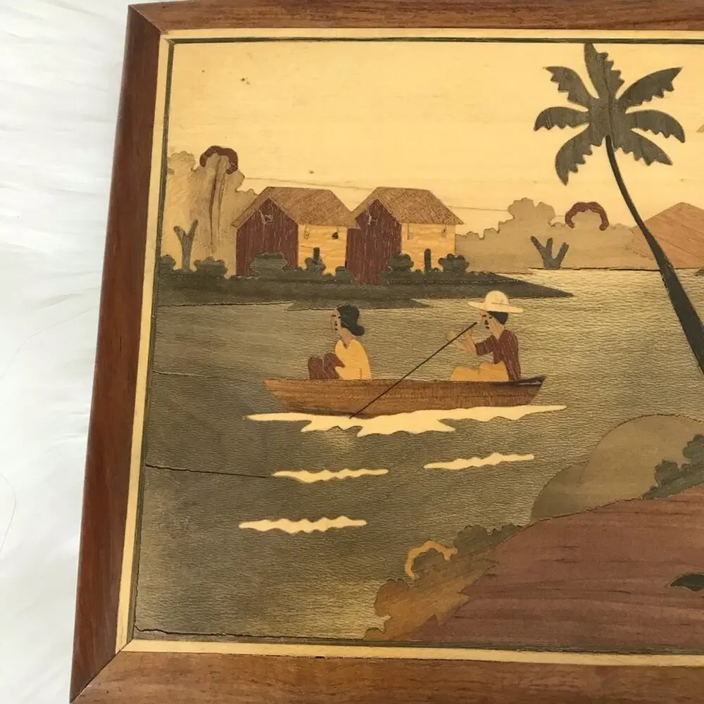 Vintage Made in Guatemala Wooden Art Piece